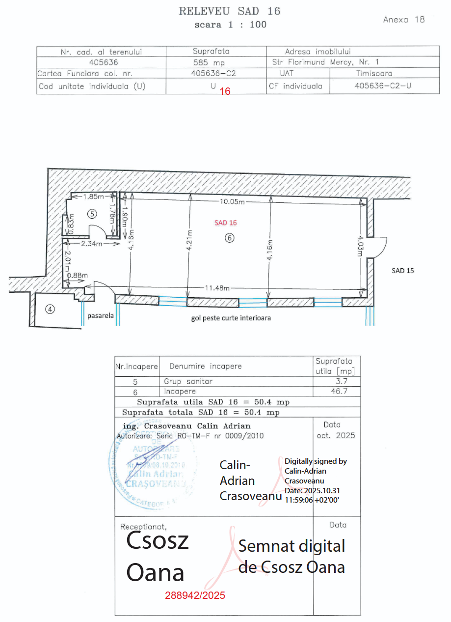 Spațiu birouri SAD 16 mansardă Timișoara centru vedere generală