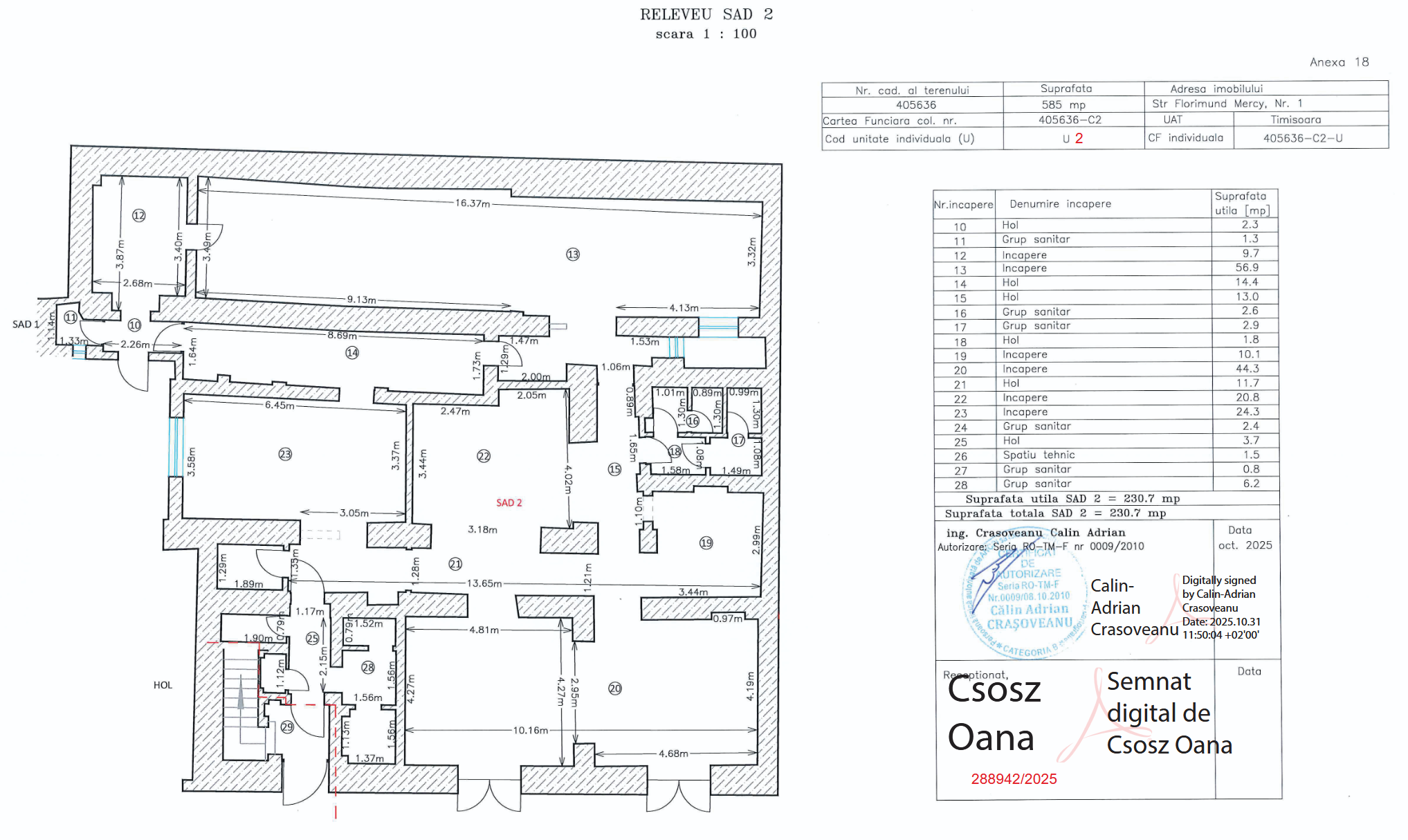 Spațiu birouri SAD 2 Timișoara centru vedere generală