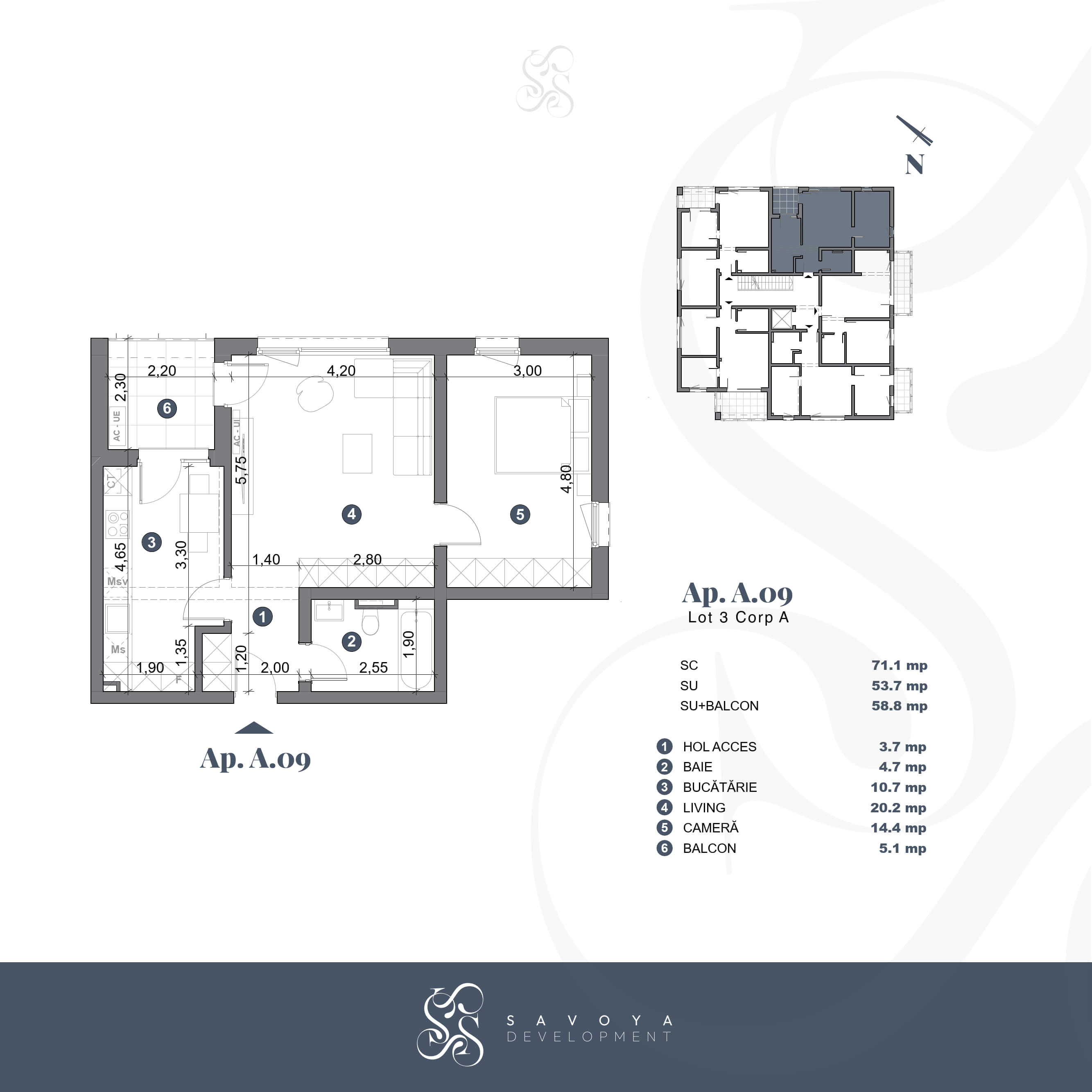 schiță plan apartament