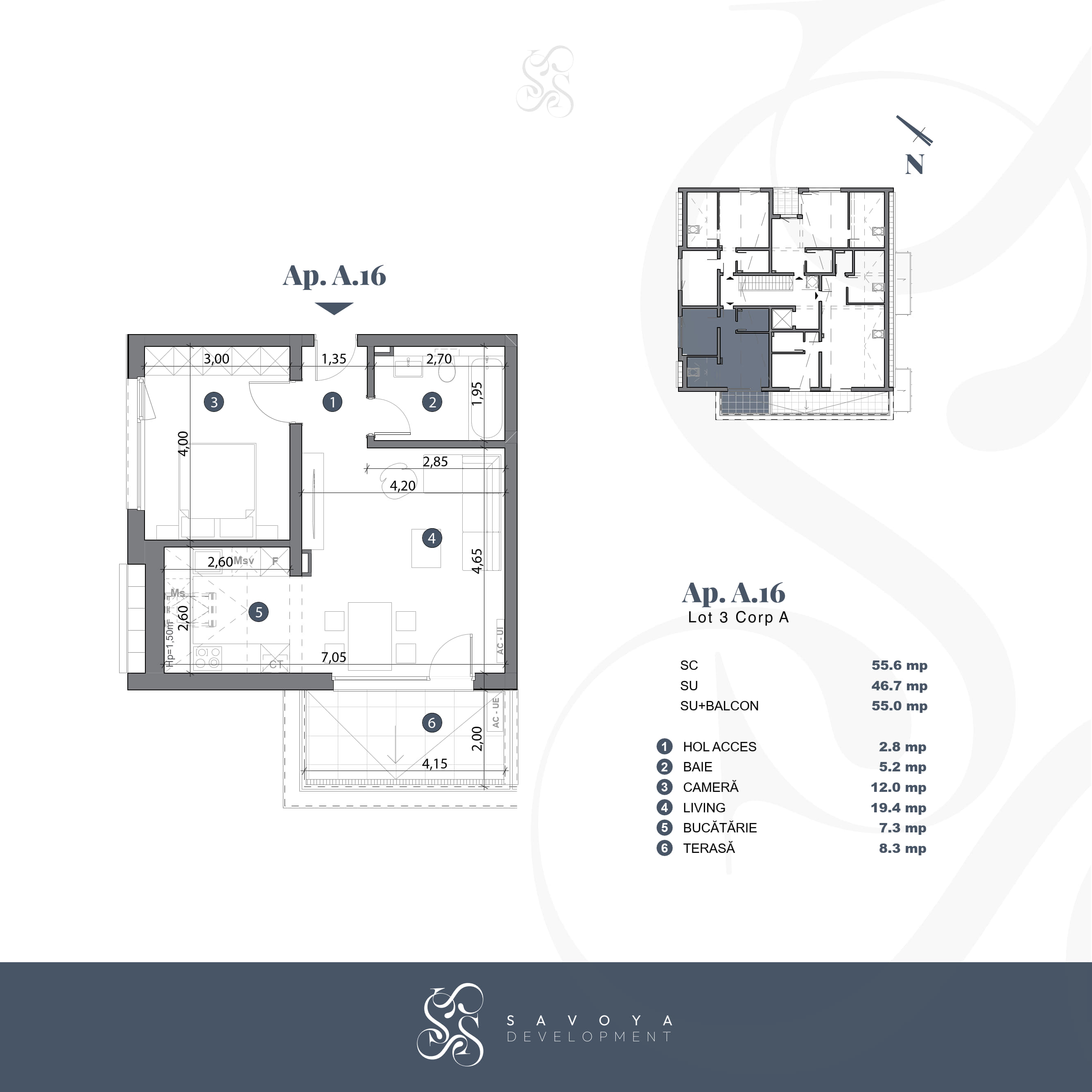 schiță plan apartament